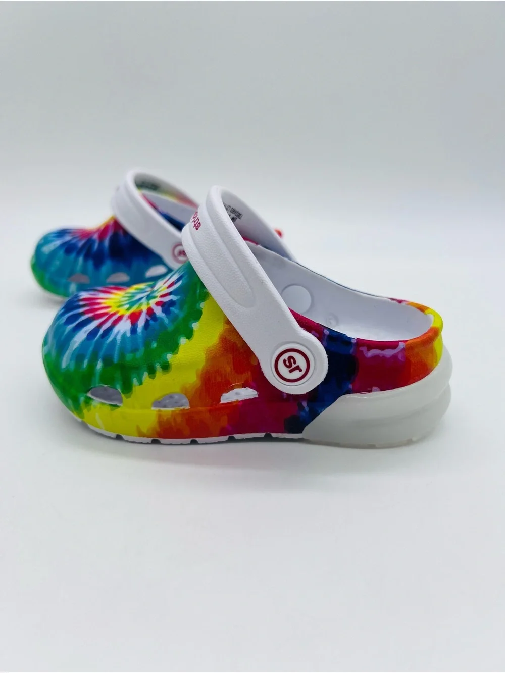 Stride Rite Boys Tie-Dye Slip-On Light Up Sandals Size 6 Child